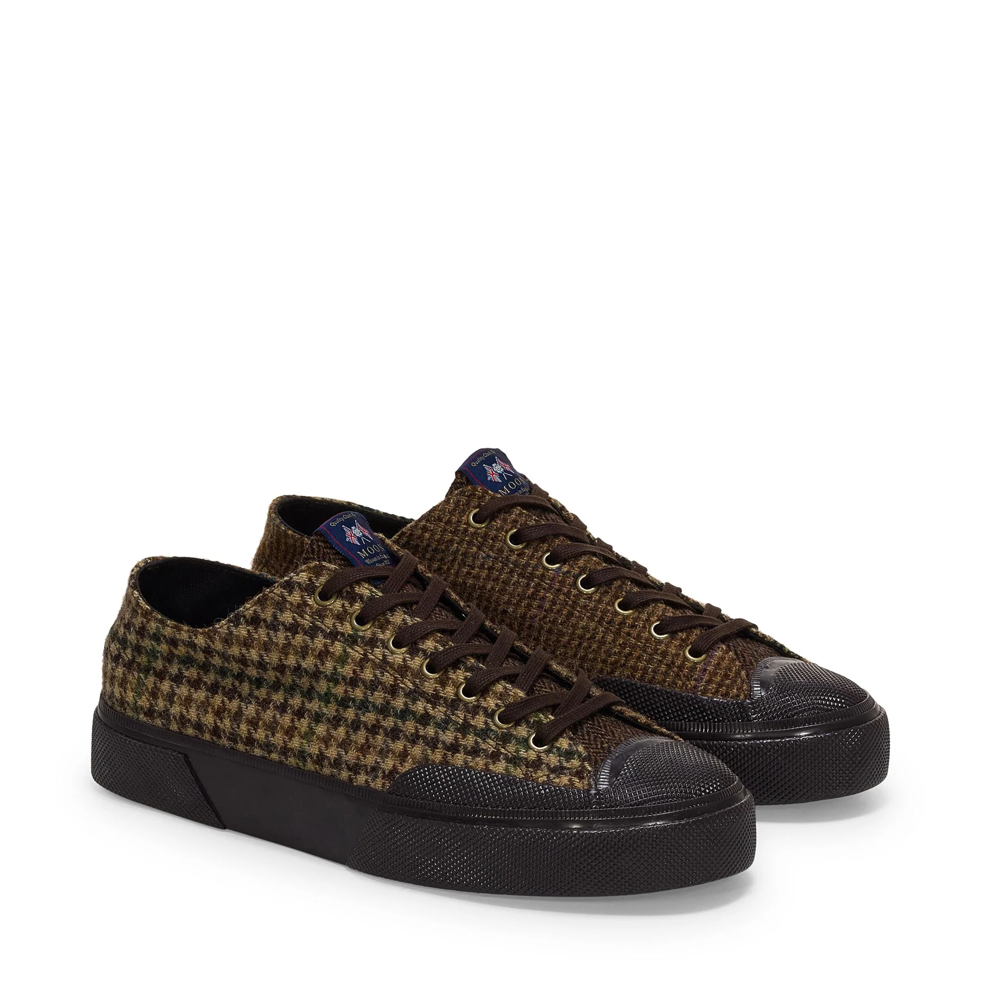 2432 WORKS WOOL PATCHWORK - Sneakers - Low Cut - Unisex - Brown-Dk Brown - Image 2