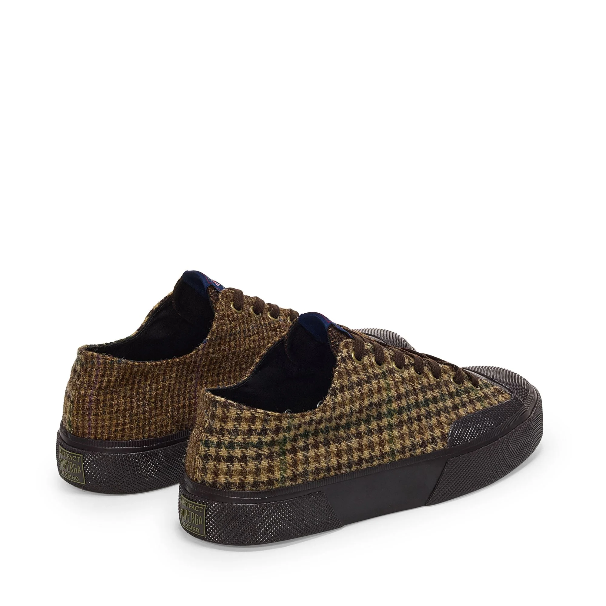 2432 WORKS WOOL PATCHWORK - Sneakers - Low Cut - Unisex - Brown-Dk Brown - Image 3