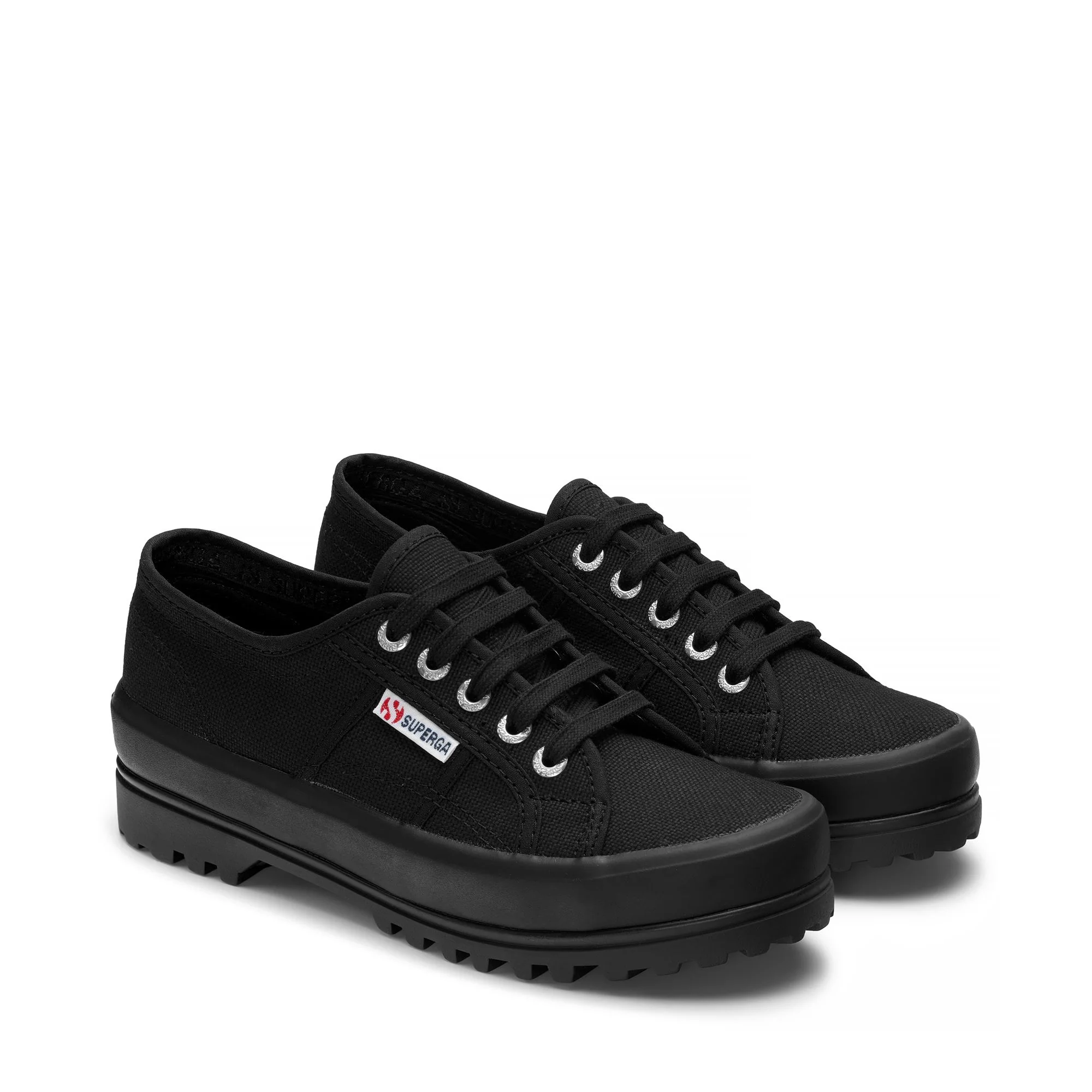2555 ALPINA - Sneakers - Low Cut - Unisex - Full Black-Black - Image 2