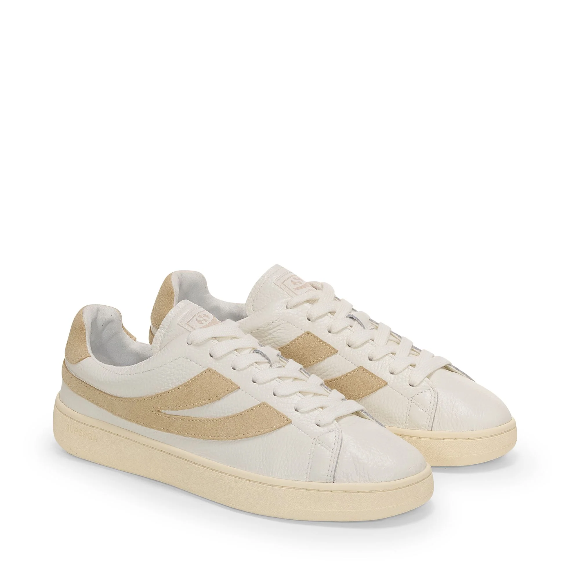 4833 LENDL - Sneakers - Low Cut - Unisex - White Avorio-Lt Beige-Off Yellow - Image 2