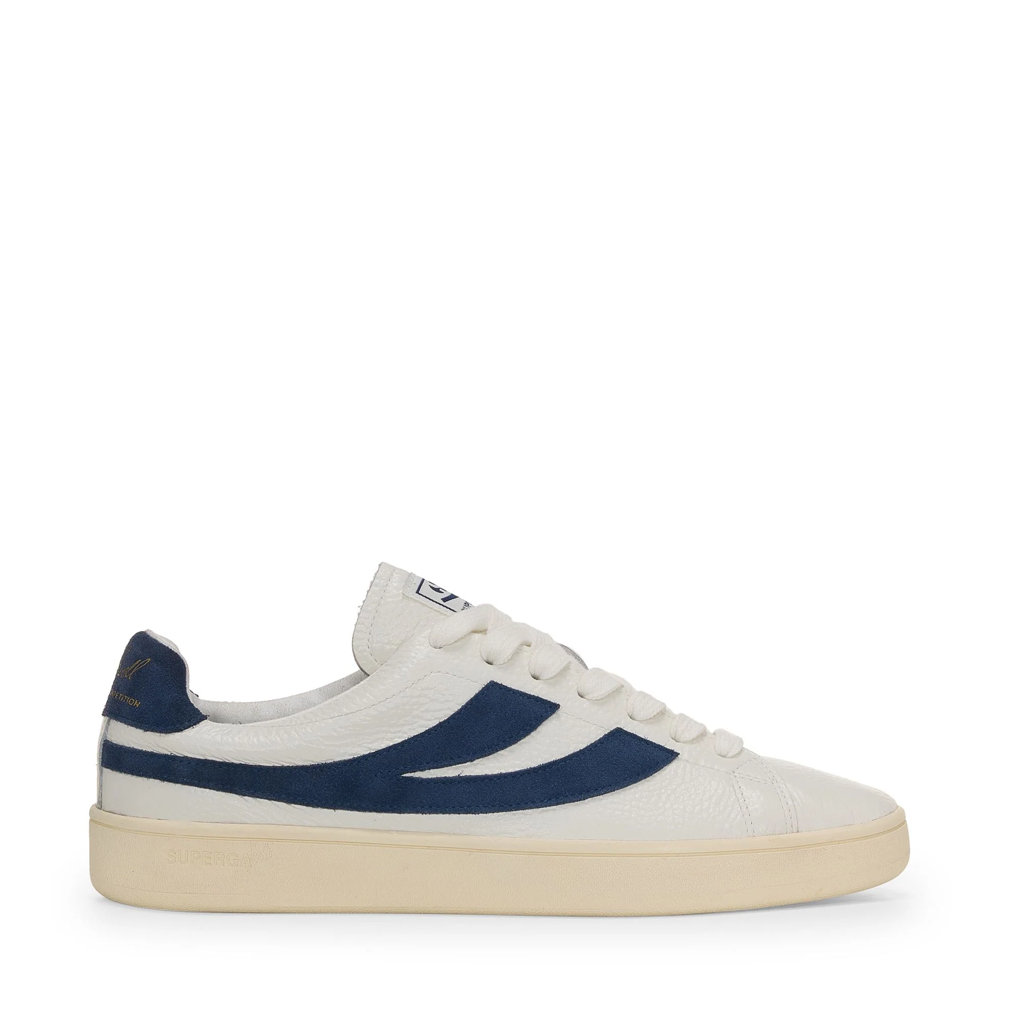 4833 LENDL - Sneakers - Low Cut - Unisex - White Avorio-Navy-Off Yellow