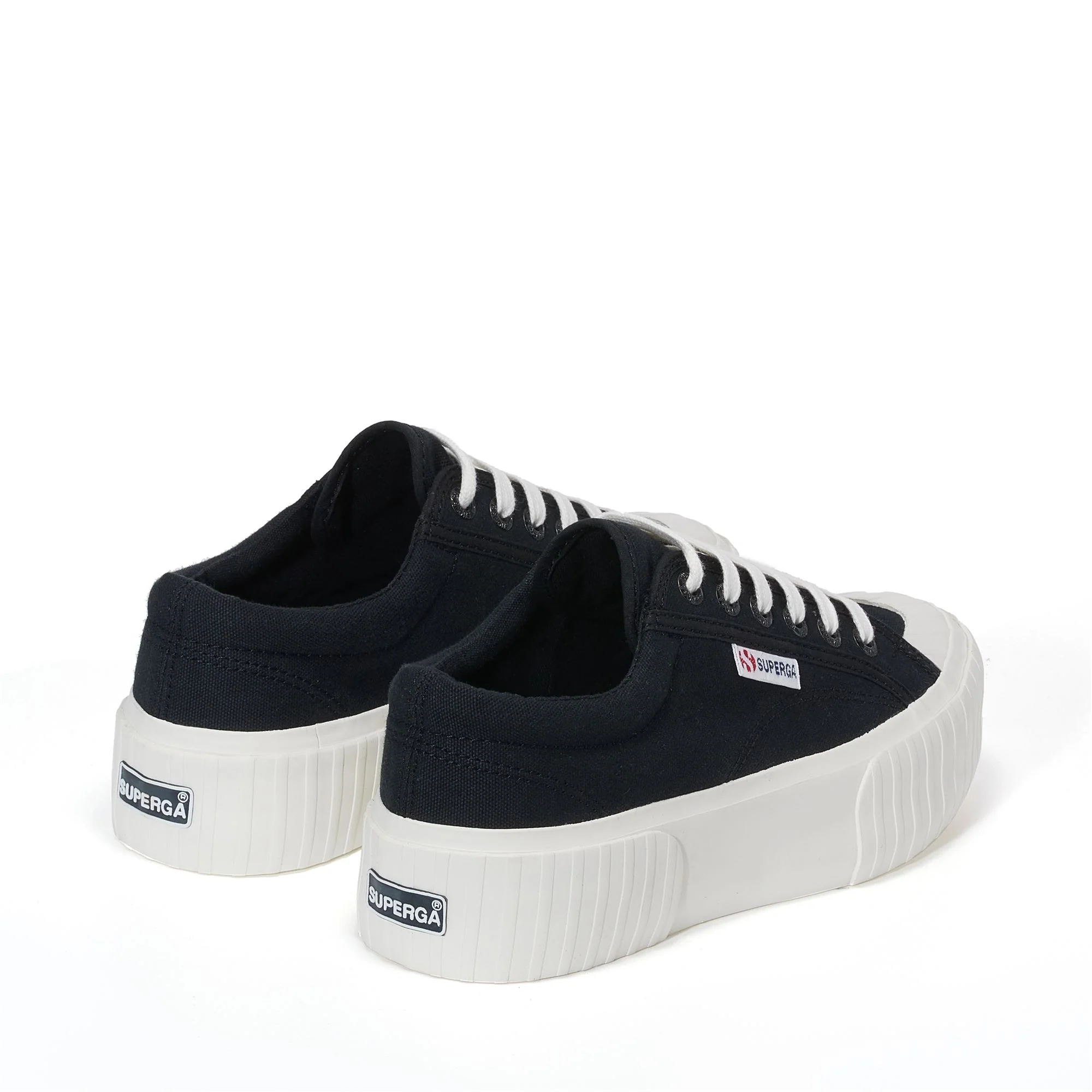 2631 STRIPE PLATFORM - Sneakers - Low Cut - Woman - BLACK-WHITE AVORIO - Image 3