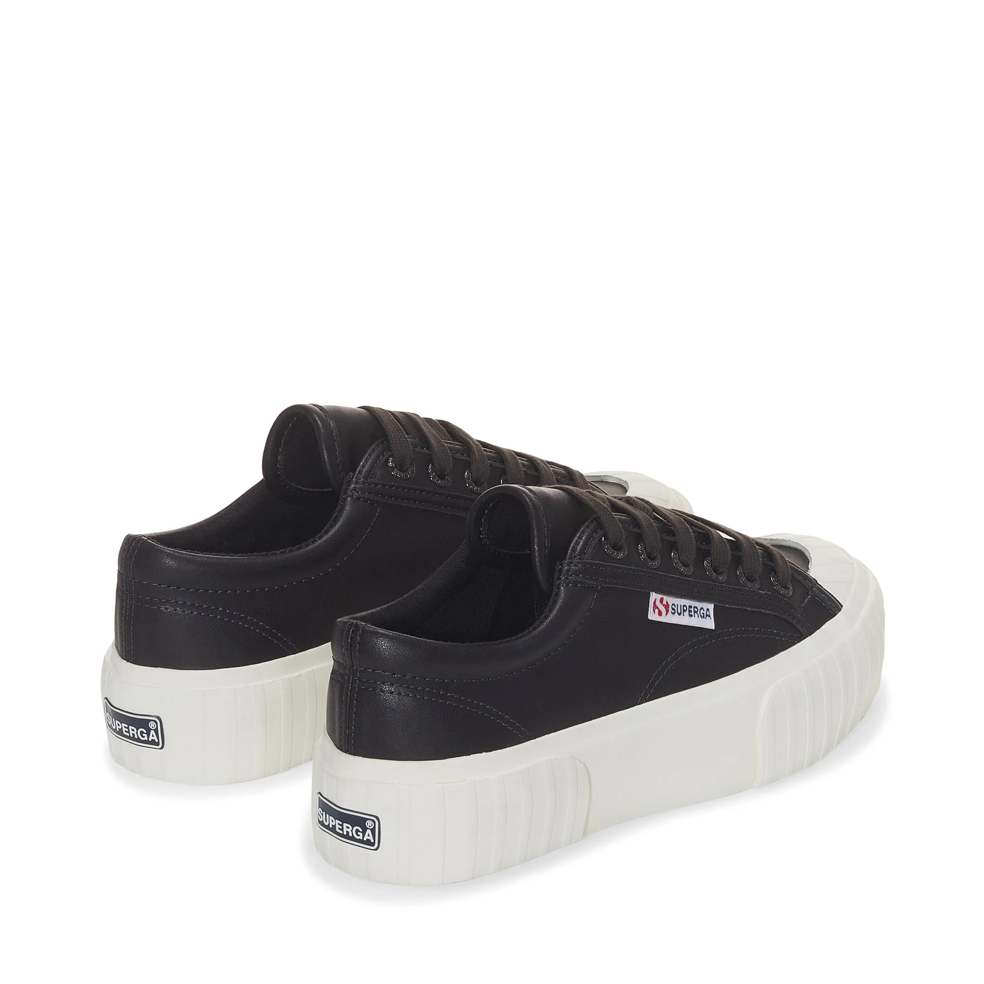 2631 STRIPE PLATFORM VEGAN MATERIAL - Sneakers - Wedge - Woman - Black Bristol-FAvorio - Image 3