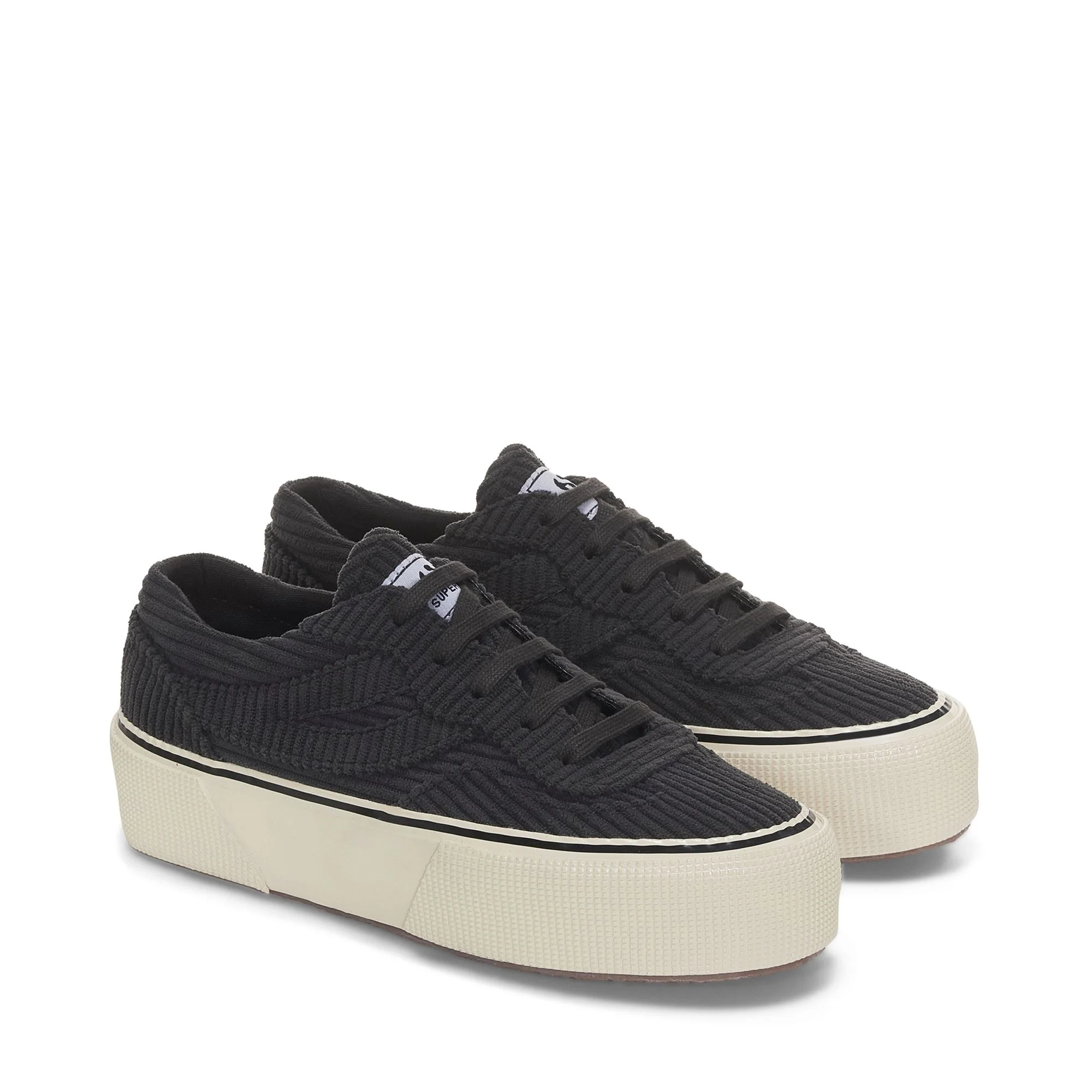 3041 REVOLLEY PLATFORM CORDUROY - Sneakers - Wedge - Woman - Black Bristol-FOff White - Image 2