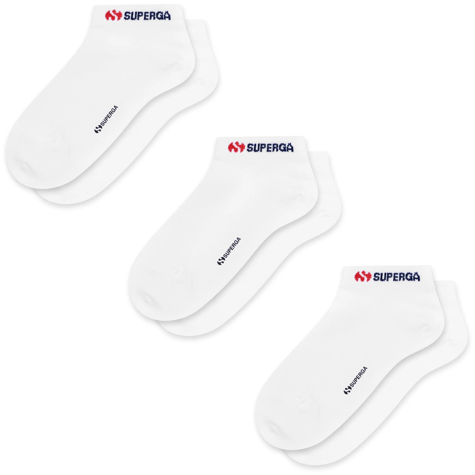 SP-NOOS11 NO SHOW 3PACK - Socks - Inliner - Unisex - White