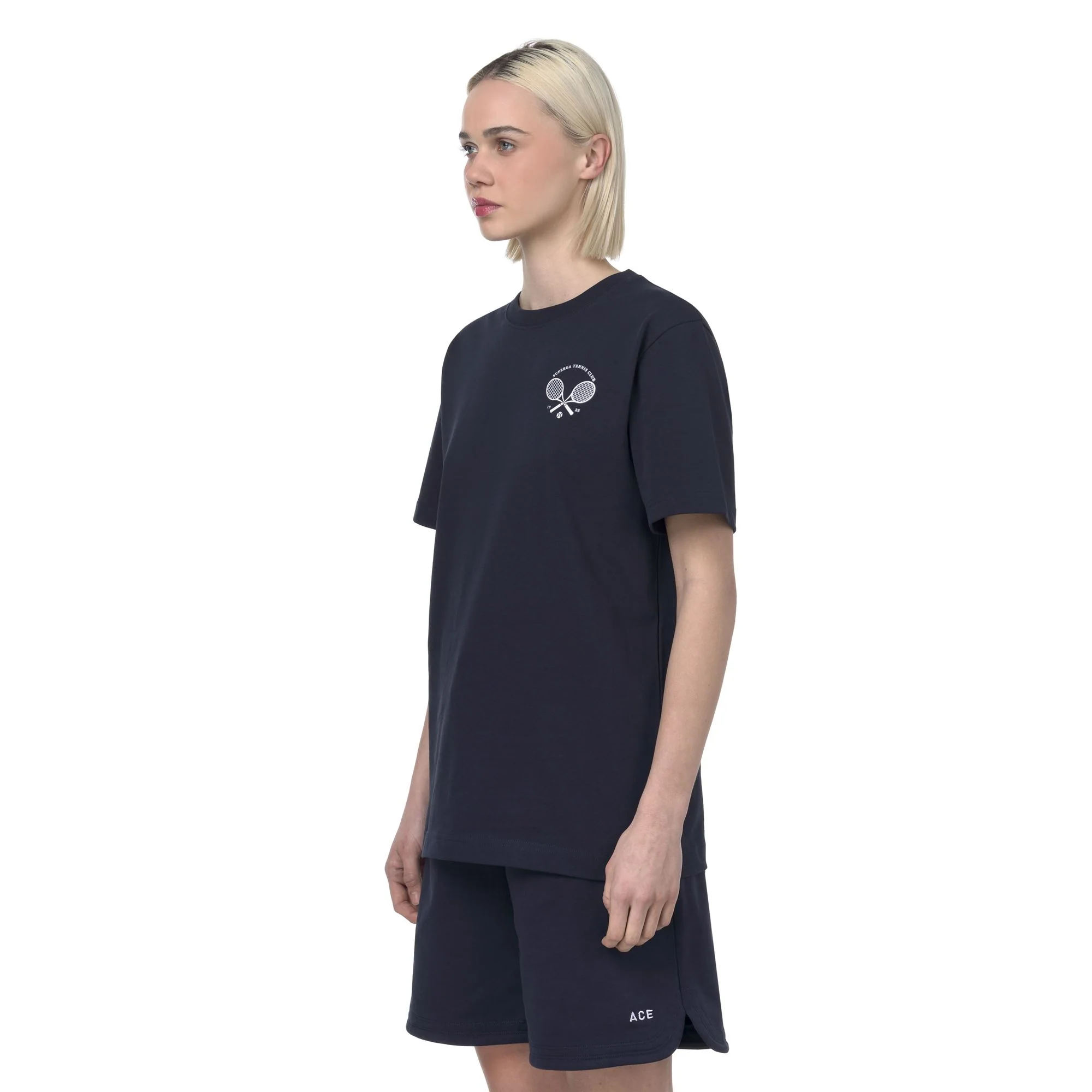 TENNIS CLUB T-SHIRT - T-Shirts & Top - T-Shirt - Unisex - Blue Navy-White Avorio Tennis Club - Image 6